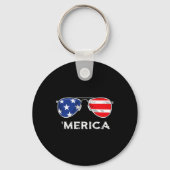 Porte-clés Merica American Drapeau Lunettes de soleil Garçons (Verso)