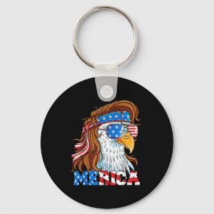 Porte-clés Merica Eagle Mullet 4 juillet Drapeau américain Ét