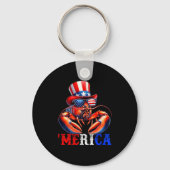 Porte-clés Merica Lobster Patriotic 4th Of July Funny Kids Me (Recto)