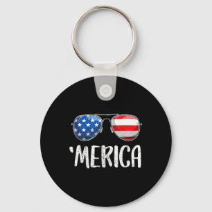Porte-clés Merica Sungles 4 juillet Pour Hommes Femmes Enfant