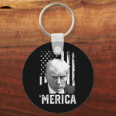 Porte-clés Merica Trump 4 juillet heureux Trump Drapeau améri (Recto)