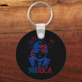Porte-clés Merica Trump 4 juillet heureux Trump Drapeau améri (Recto)