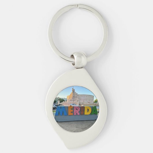 Porte-clés Merida, Mexique - Porte - clé métallique (Devant)