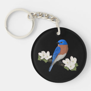 Porte-clés Merlebleu de l'Est Ornithophile Observateur d'oise