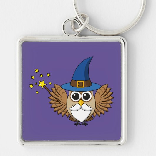 Porte-clés Merlin mignon, sortilège (Devant)