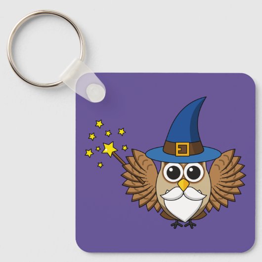 Porte-clés Merlin mignon, sortilège (Recto)