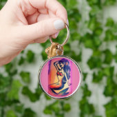 Porte-clés mermaid aux cheveux longs (Main)