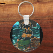 Porte-clés Mermaid Dachshund (Recto)
