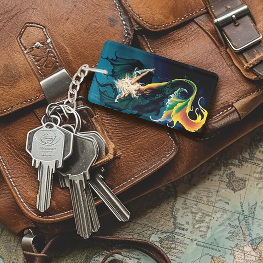 Porte-clés Mermaid Dragon Imaginaire bleu