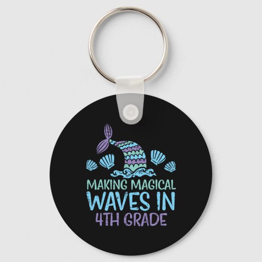 Porte-clés Mermaid Magique Waves 4e année Quatrième première  (Recto)