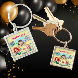 Porte-clés Mermaid Photo Porte - clé personnalisé Anniversair