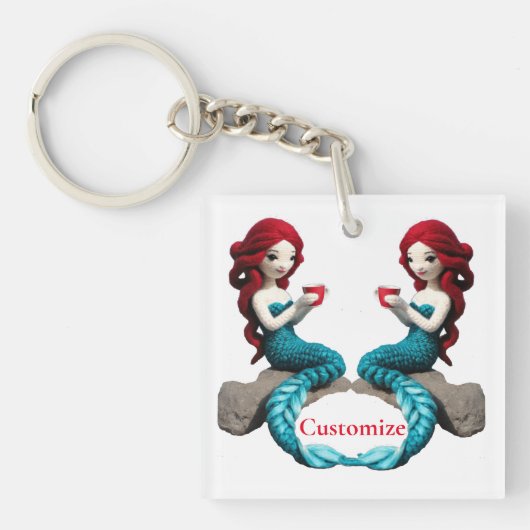 Porte-clés Mermaid Relaxant Avec Boisson Thunder_Cove (Devant)