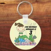 Porte-clés Mermaid T-shirts et cadeaux pour le 3ème anniversa (Recto)