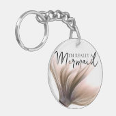 Porte-clés #MermaidLife Im Really a Mermaid | Rose Gold Tail (Devant gauche)