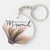 Porte-clés #MermaidLife Im Really a Mermaid | Rose Gold Tail (Dos)