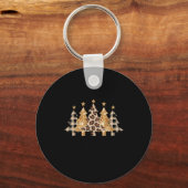 Porte-clés Merry & Bright Leopard Christmas Tree For Wome (Recto)