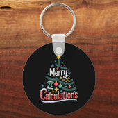 Porte-clés Merry Calculations Funny Math Teacher Christmas (Recto)
