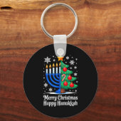 Porte-clés Merry Chrismukkah Happy Christmas Hanukkah Matchin (Recto)