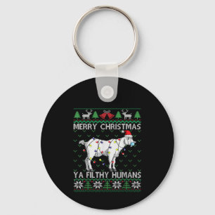 Porte-clés Merry Christmas Filthy Humans Goat Ugly Christmas