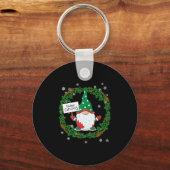 Porte-clés Merry Christmas gnome (Recto)