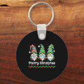 Porte-clés Merry Christmas Gnomes Light Family Gnome Xmas Mat (Recto)