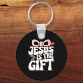 Porte-clés Merry Christmas Jesus Is The Gift To The World Chr (Recto)