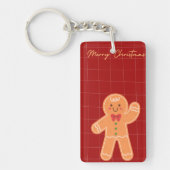 Porte-clés Merry Christmas Keychain | Festive Holiday Gift | (Devant)