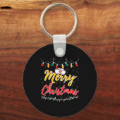 Porte-clés Merry Christmas Lights Nurse Hat Xmas Funny Nurse  (Recto)