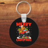 Porte-clés Merry Christmas Monster Truck Funny Gingerbread Me (Recto)