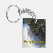 Porte-clés Merry Christmas Pine Tree and Snow (Devant gauche)
