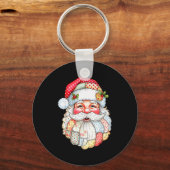 Porte-clés Merry Christmas Santa Claus Patchwork Pajamas Xmas (Recto)
