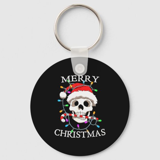 Porte-clés Merry Christmas Skull Skeleton Men Women (Recto)