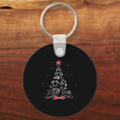 Porte-clés Merry Christmas Tree Sewing crochet Outils, (Recto)