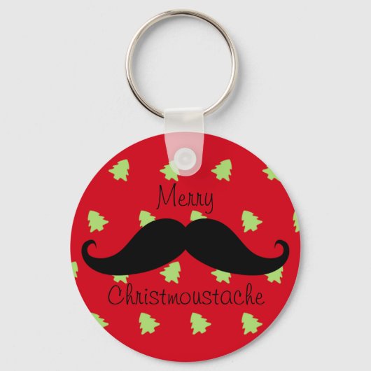 Porte-clés Merry Christmoustache (Recto)