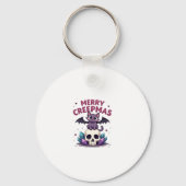 Porte-clés Merry Creepmas Cat Pastel Goth Christmas Skull T-S (Recto)