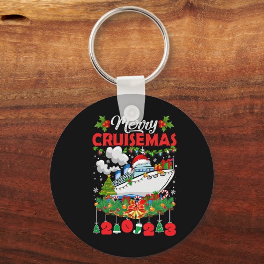 Porte-clés Merry Cruisemas croisière en famille Noël 2023 Amu (Recto)