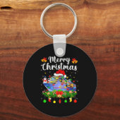 Porte-clés Merry Cruisemas Xmas Lighting Santa Cruise Ship Ch (Recto)