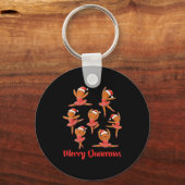 Porte-clés Merry Dancemas Ballet Dancer Gingerbread Teacher C (Recto)