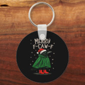 Porte-clés Merry F-caw-f Funny Christmas Black Crow Merry Xma (Recto)