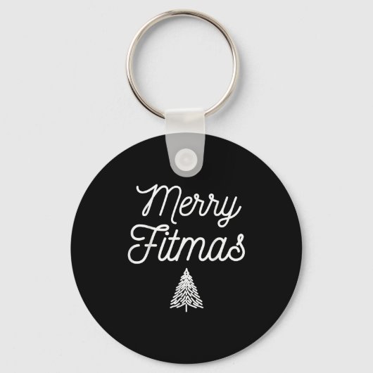 Porte-clés Merry Fitmas For Christmas Workout Xmas Gym Holida (Recto)