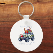 Porte-clés Merry Jeepmas Ugly Light Reindeer Christmas Funny (Recto)