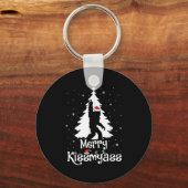 Porte-clés Merry Kissmy Funny Bigfoot Yeti Sasquatch Christma (Recto)