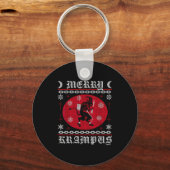 Porte-clés Merry Krampus. Goth Christmas Ugly Sweater. Krampu (Recto)