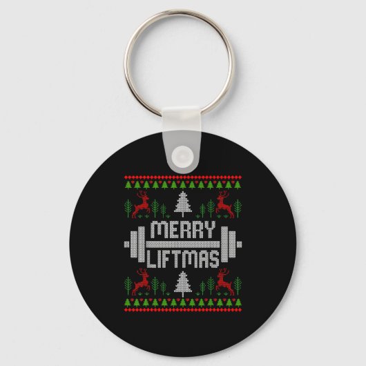 Porte-clés Merry Liftmas - Trainer Ugly Style Christmas (Recto)