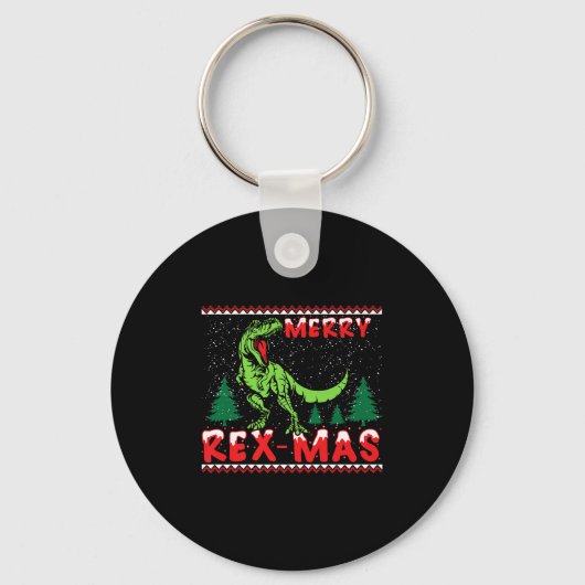 Porte-clés Merry Rex-mas T-rex Dinosaur Premium (Recto)