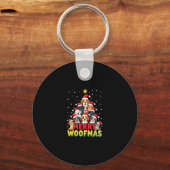 Porte-clés Merry Woofmas - Merry Christmas For Dog Lovers (1) (Recto)
