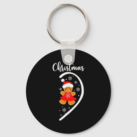 Porte-clés Merry Xmas Matching Christmas Pajama Black Crew Ne (Recto)