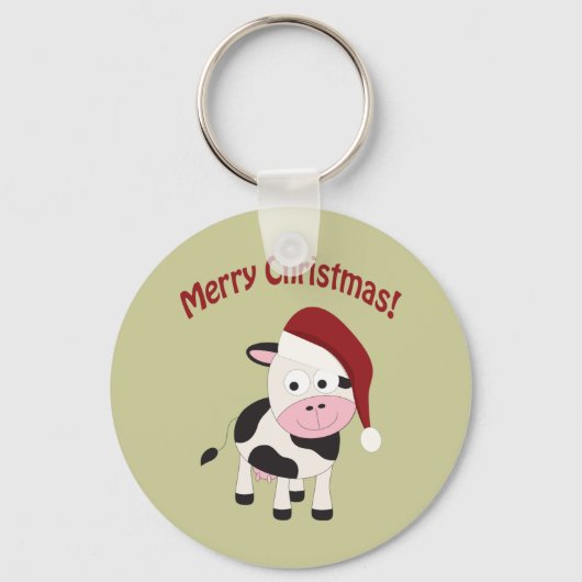 Porte-clés Merveilleuse vache de Noël (Recto)