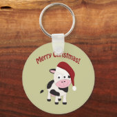 Porte-clés Merveilleuse vache de Noël (Recto)