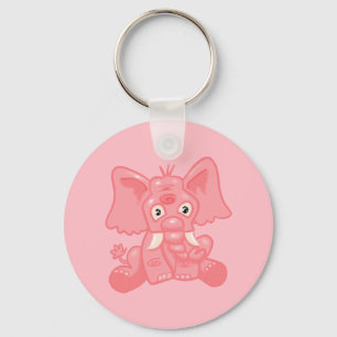 Porte-clés Merveilleux éléphant rose
